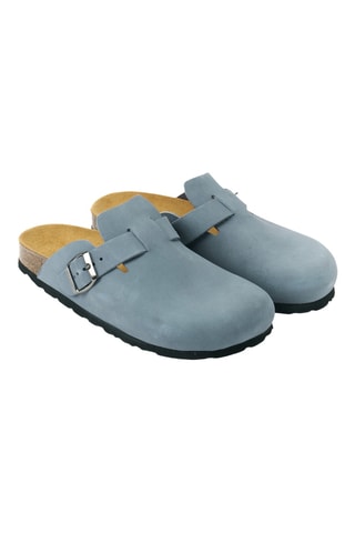 Zuecos de nobuk - Azul