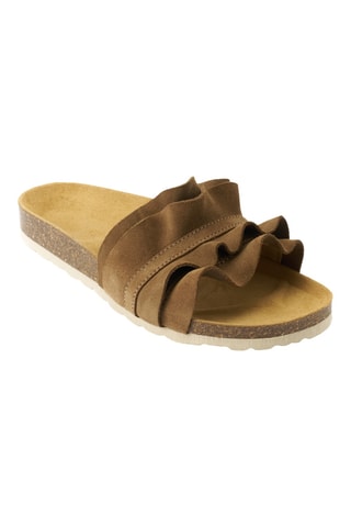Sandalias de nobuk - Marrón oscuro