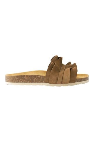 Sandalias de nobuk - Marrón oscuro