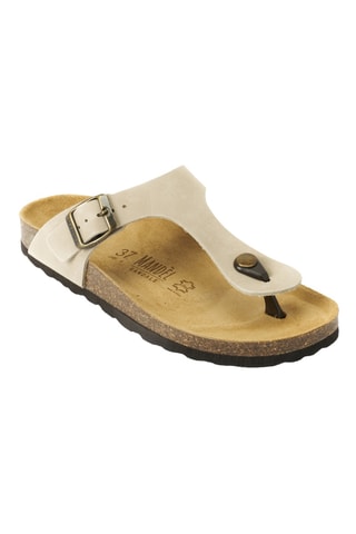 Chanclas de nobuk - Beige