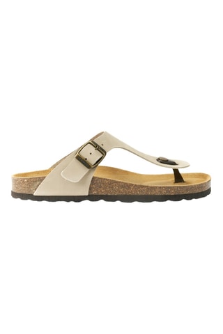 Chanclas de nobuk - Beige