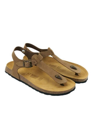 Sandalias de nobuk - Marrón