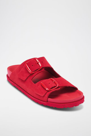 Sandalias de nobuk Ana - Rojo