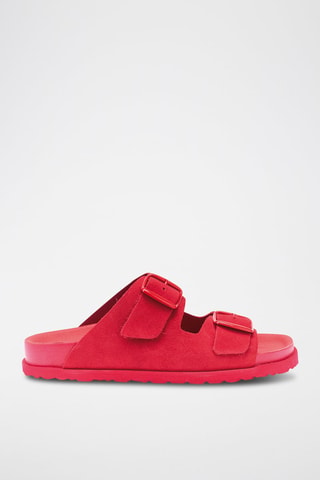 Sandalias de nobuk Ana - Rojo