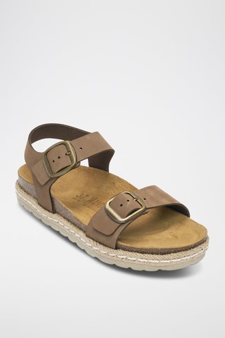 Sandalias de nobuk Ines - Marrón