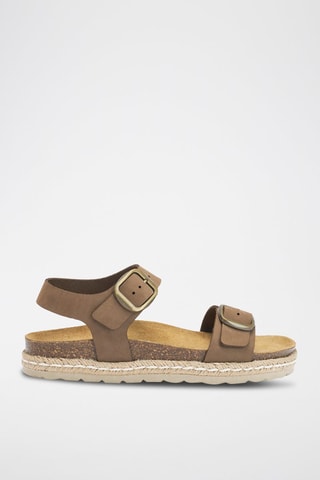 Sandalias de nobuk Ines - Marrón