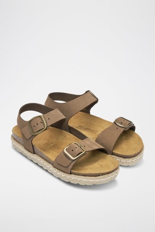 Sandalias de nobuk Ines - Marrón