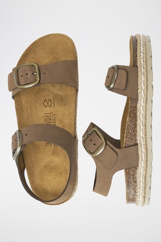 Sandalias de nobuk Ines - Marrón