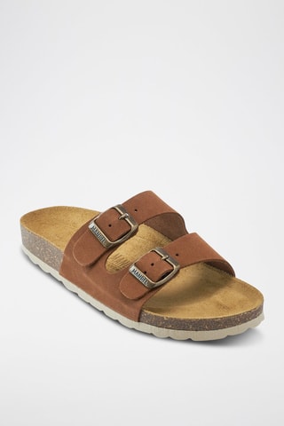 Sandalias de nobuk Gema - Marrón