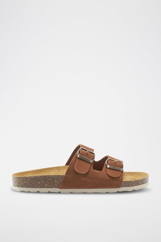 Sandalias de nobuk Gema - Marrón