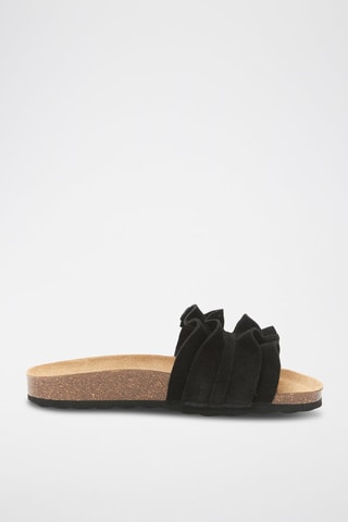 Sandalias de nobuk Sofia - Marrón y negro