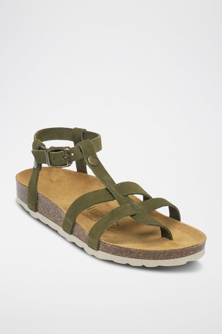Sandalias de nobuk Nina - Verde
