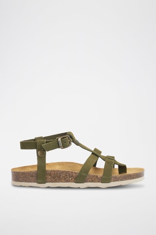 Sandalias de nobuk Nina - Verde