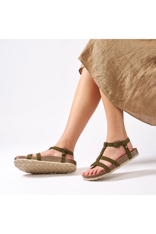 Sandalias de nobuk Nina - Verde