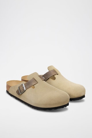 Chaussons en cuir - Beige