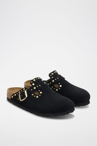Chaussons en velours - Noir