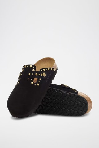 Chaussons en velours - Noir