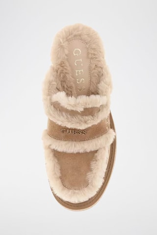 Sabots fourrés en nubuck Yaneta - Beige