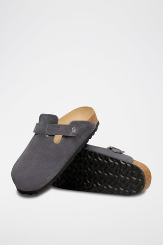 Sabots en nubuck Boston - Gris foncé