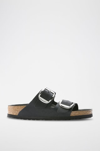 Mules en cuir Arizona Big Buckle - Noir - Birkenstock
