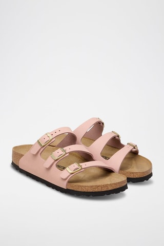 Mules en cuir - Rose
