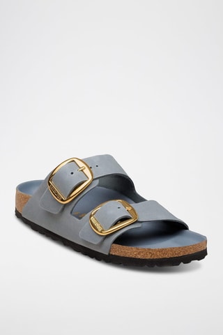 Mules en cuir - Gris