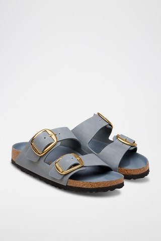Mules en cuir - Gris