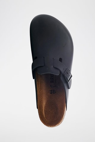 Mules en cuir Boston - Bleu marine