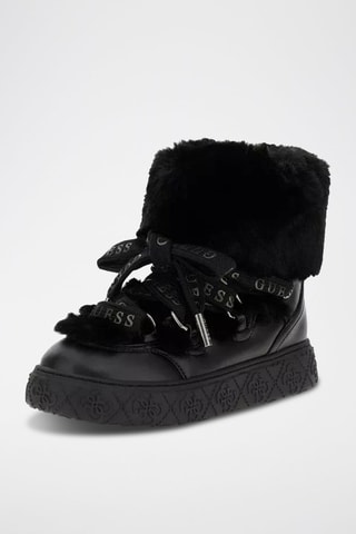 Bottines fourrées en nubuck Unessa - Noir