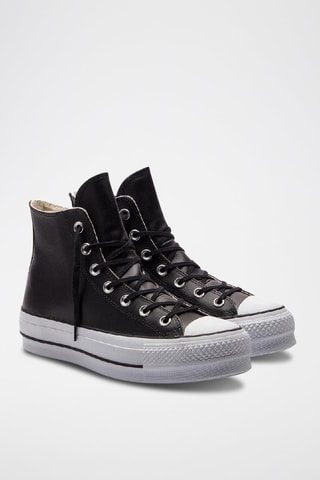 Sneakers montantes plateformes Cuir HI - Noir