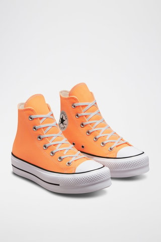 Sneakers plateformes montantes Canvas Hi - Orange