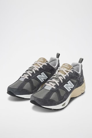 Baskets en cuir CM878 - Anthracite