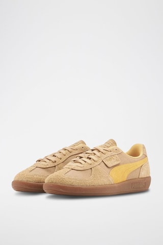 Sneakers en cuir Palermo Vintage - Beige et jaune