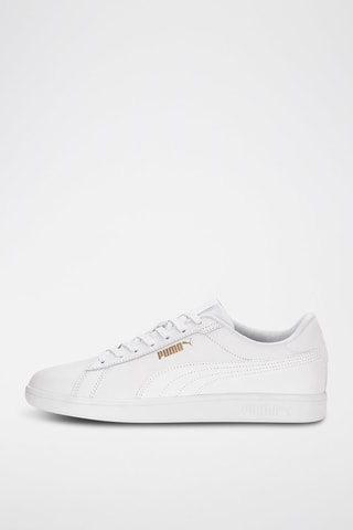 Chaussures de running en cuir Smash3.0 L - Blanc