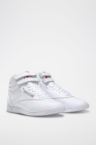 Chaussures de randonnée montantes en cuir - Blanc