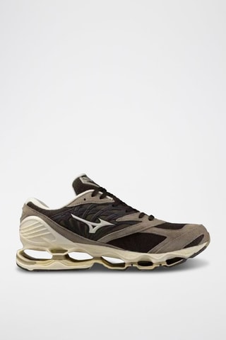 Chaussures de running en nubuck Wave Prophecy Ls - Ecru et marron