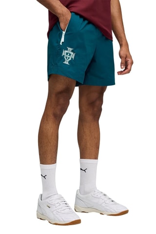 Short relaxed de football Fédération Portugaise de Football - Bleu canard