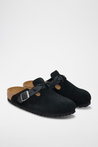 Sabots en cuir Boston - Noir