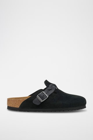 Sabots en cuir Boston - Noir