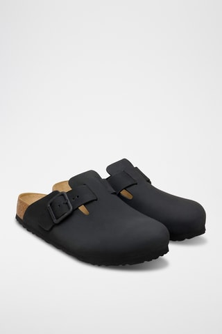 Sabots en cuir Boston - Noir
