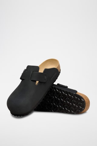 Sabots en cuir Boston - Noir