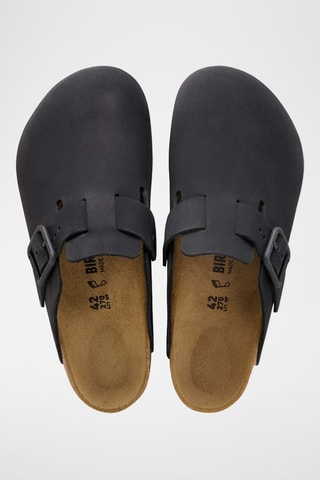 Sabots en cuir Boston - Noir