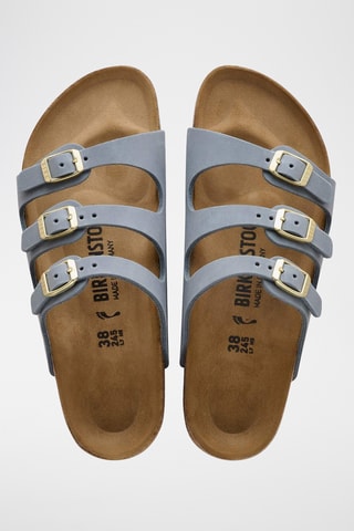 Mules en cuir Florida - Gris
