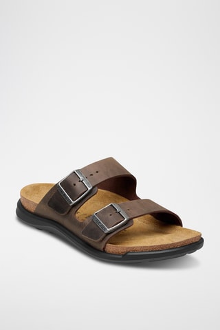 Mules en cuir Arizona - Marron