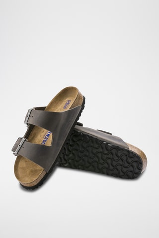 Mules en cuir Arizona - Gris