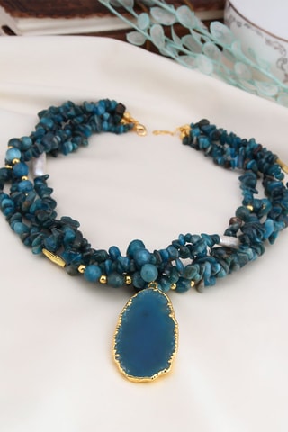 Collier multi-rangs - Apatites