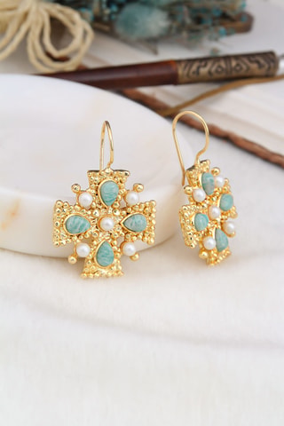 Boucles d’oreilles - Amazonites