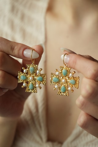 Boucles d’oreilles - Amazonites
