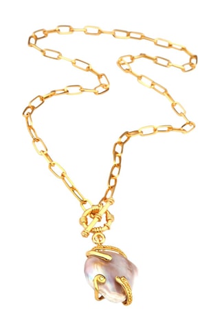 Collier - Bronze et perle de culture