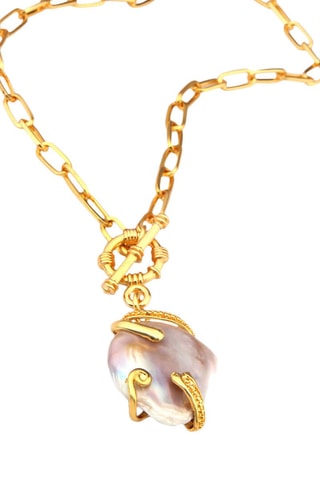 Collier - Bronze et perle de culture
